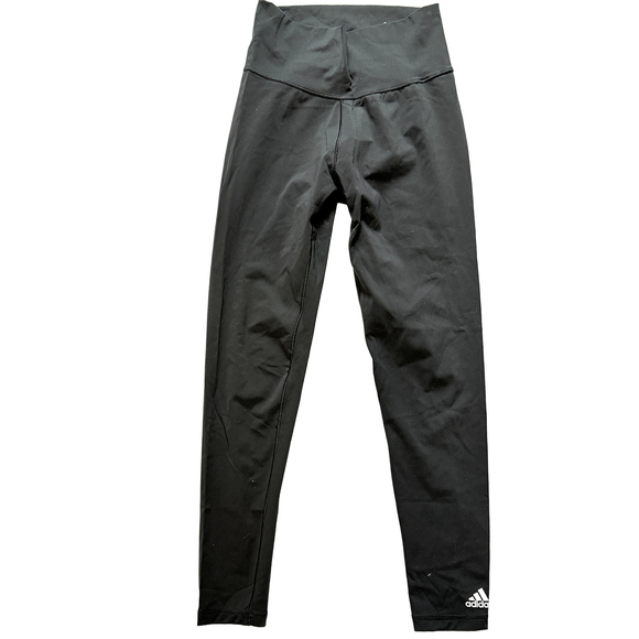 Adidas Essential ankle length high rise running pants in Black - Picture 2 of 5